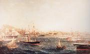 unknow artist Confederate Blockade Runners at St.George-s Bermuda France oil painting artist